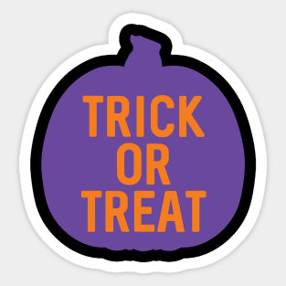 HALLOWEEN TRICK OR TREAT PUMPKIN SILHOUETTE #4 Sticker